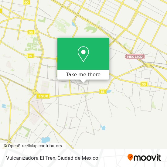 Vulcanizadora El Tren map