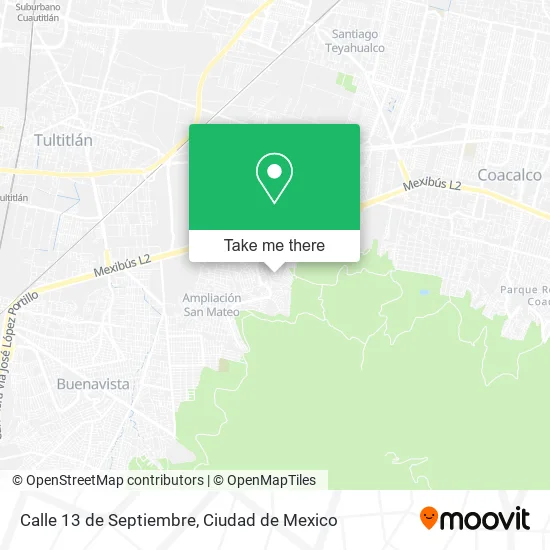 Mapa de Calle 13 de Septiembre