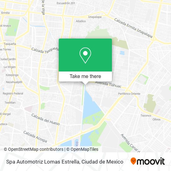 Mapa de Spa Automotriz Lomas Estrella