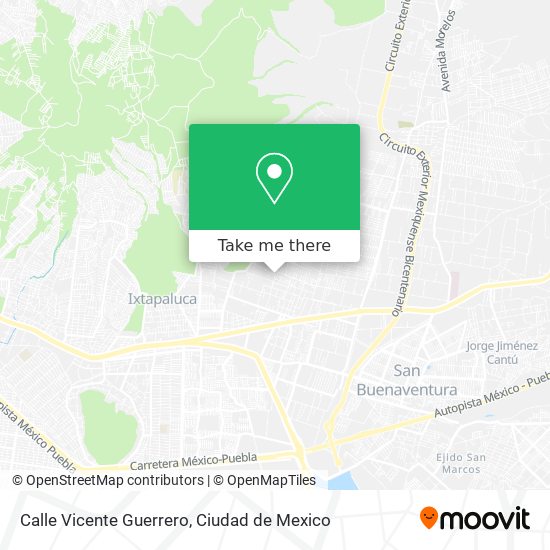 Mapa de Calle Vicente Guerrero