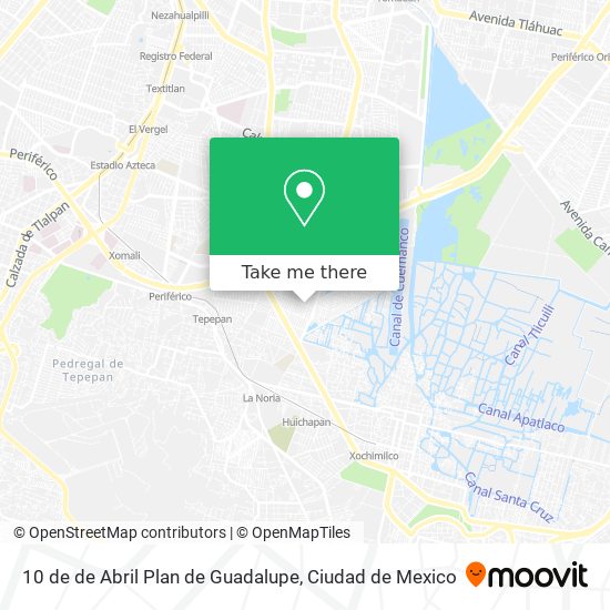 Mapa de 10 de de Abril Plan de Guadalupe