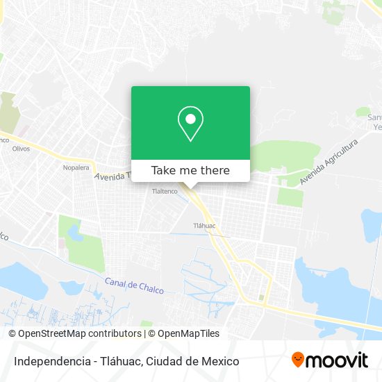 Independencia - Tláhuac map