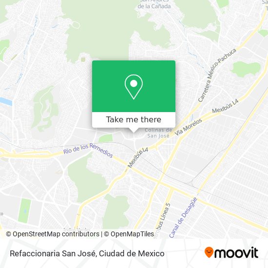 Refaccionaria San José map