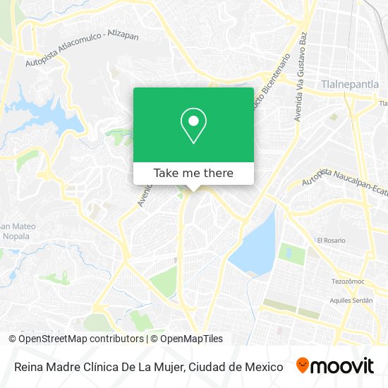 Reina Madre Clínica De La Mujer map