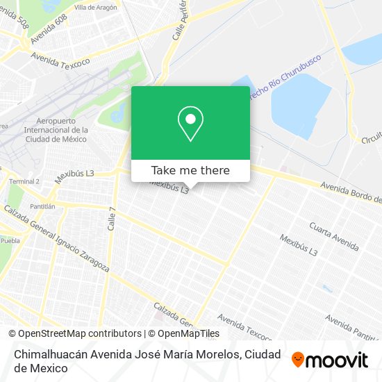 Chimalhuacán Avenida José María Morelos map