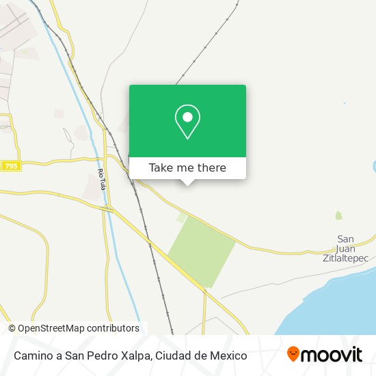 Camino a San Pedro Xalpa map