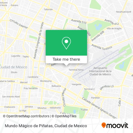 Mundo Mágico de Piñatas map