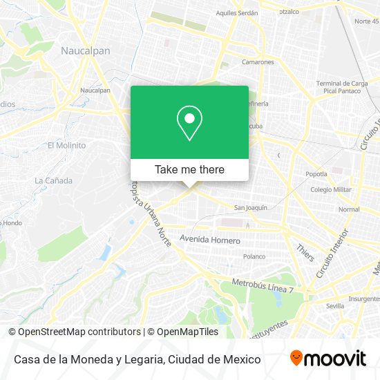 Casa de la Moneda y Legaria map
