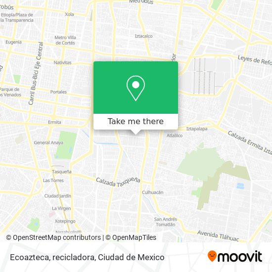 Ecoazteca, recicladora map
