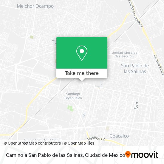 Camino a San Pablo de las Salinas map