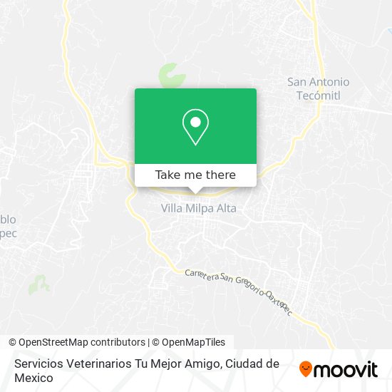 Servicios Veterinarios Tu Mejor Amigo map