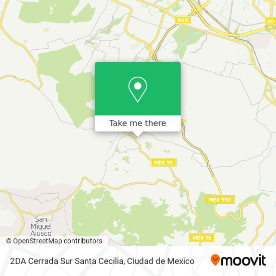 2DA Cerrada Sur Santa Cecilia map