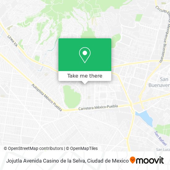 Jojutla Avenida Casino de la Selva map
