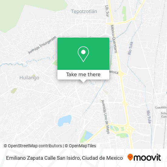 Emiliano Zapata Calle San Isidro map