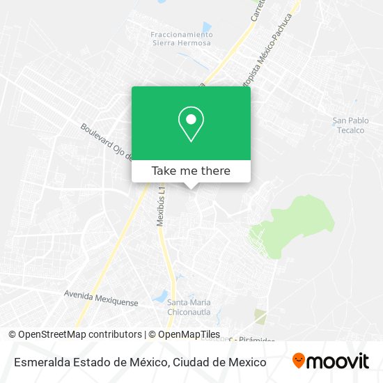 Mapa de Esmeralda Estado de México
