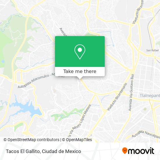 Mapa de Tacos El Gallito