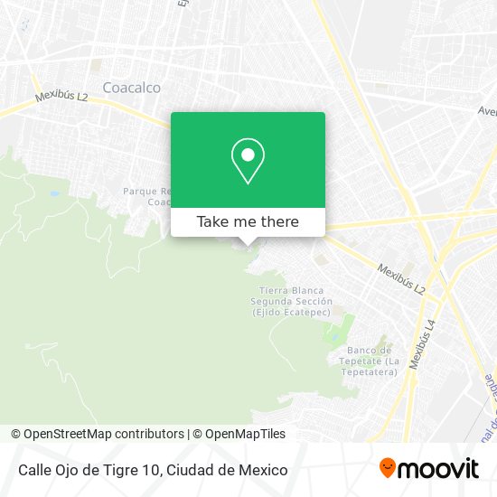 Calle Ojo de Tigre 10 map