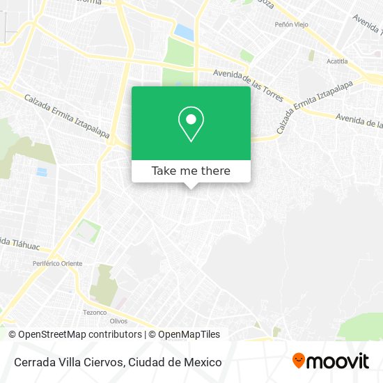 Cerrada Villa Ciervos map