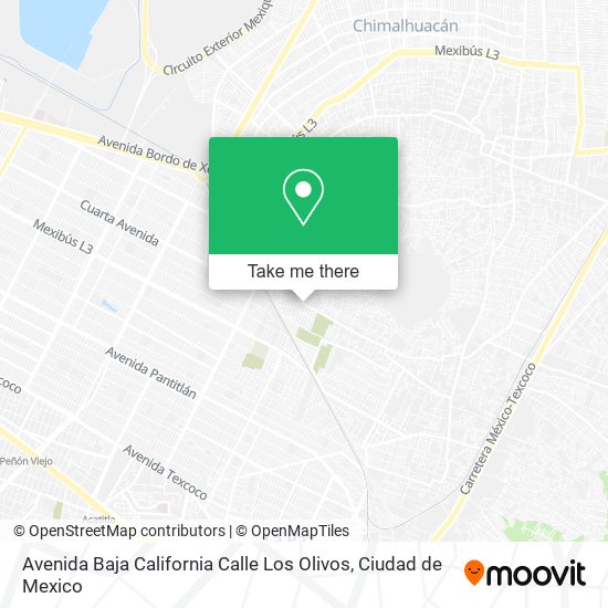 Avenida Baja California Calle Los Olivos map