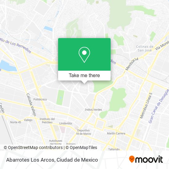 Abarrotes Los Arcos map