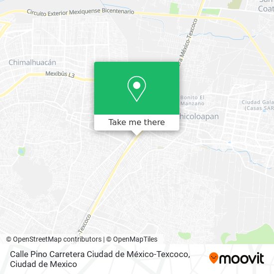 Calle Pino Carretera Ciudad de México-Texcoco map