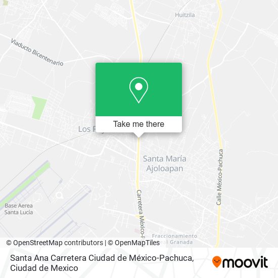 Santa Ana Carretera Ciudad de México-Pachuca map