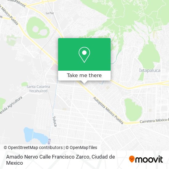 Mapa de Amado Nervo Calle Francisco Zarco