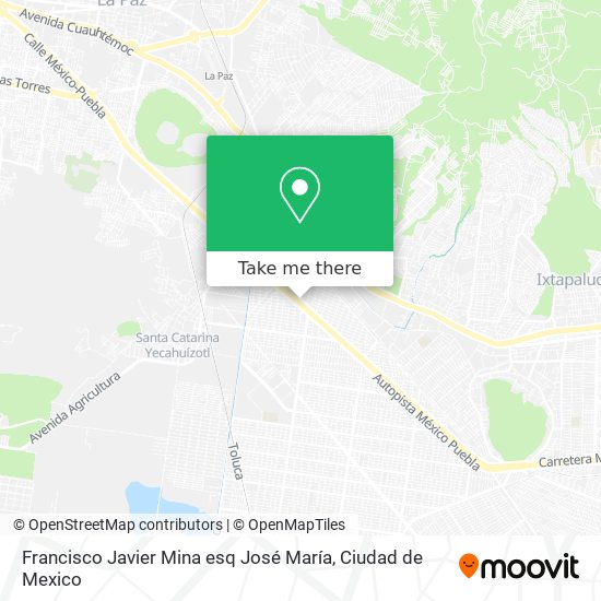 Francisco Javier Mina esq José María map