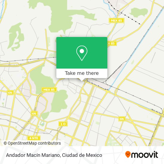 Andador Macín Mariano map