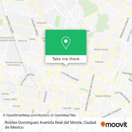 Robles Domínguez Avenida Real del Monte map