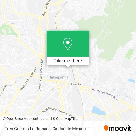 Tres Guerras La Romana map