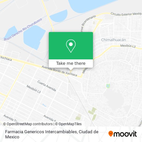 Mapa de Farmacia Genericos Intercambiables