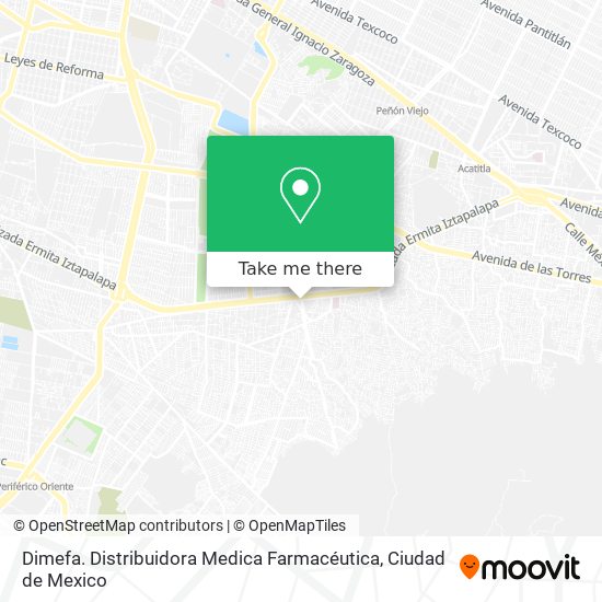 Dimefa. Distribuidora Medica Farmacéutica map