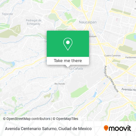 Mapa de Avenida Centenario Saturno