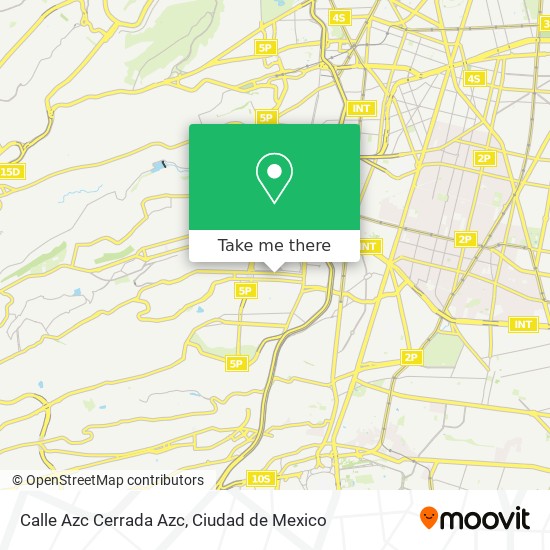 Mapa de Calle Azc Cerrada Azc