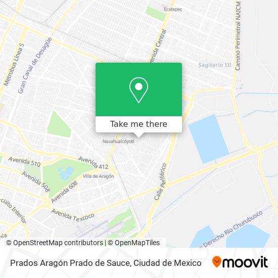 Prados Aragón Prado de Sauce map