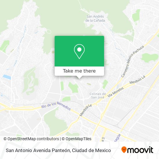 Mapa de San Antonio Avenida Panteón