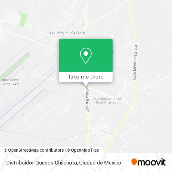 Mapa de Distribuidor Quesos Chilchota