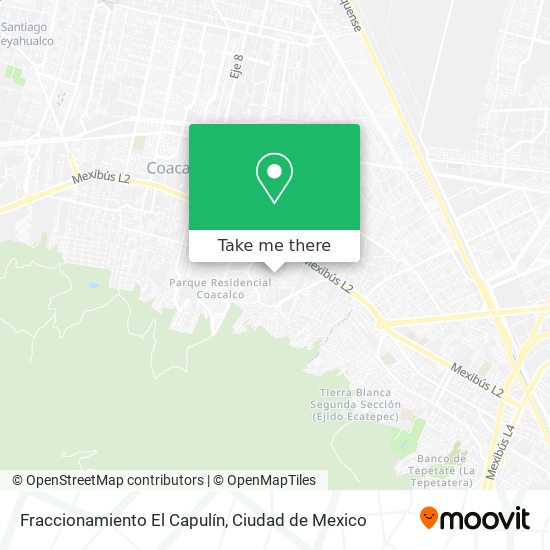 Fraccionamiento El Capulín map