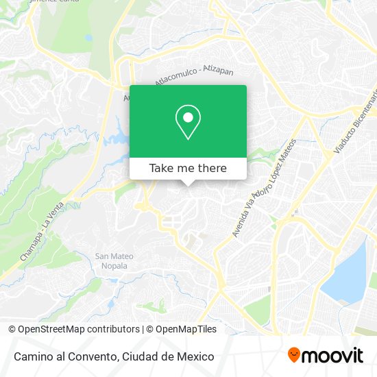 Camino al Convento map