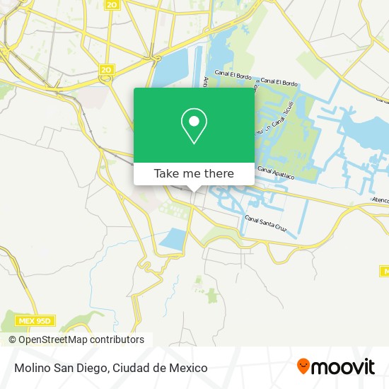 Molino San Diego map