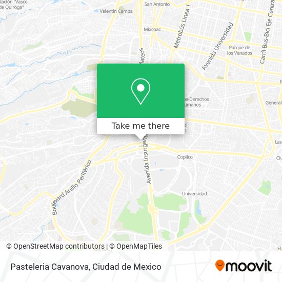 Pasteleria Cavanova map