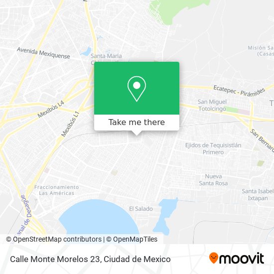 Mapa de Calle Monte Morelos 23