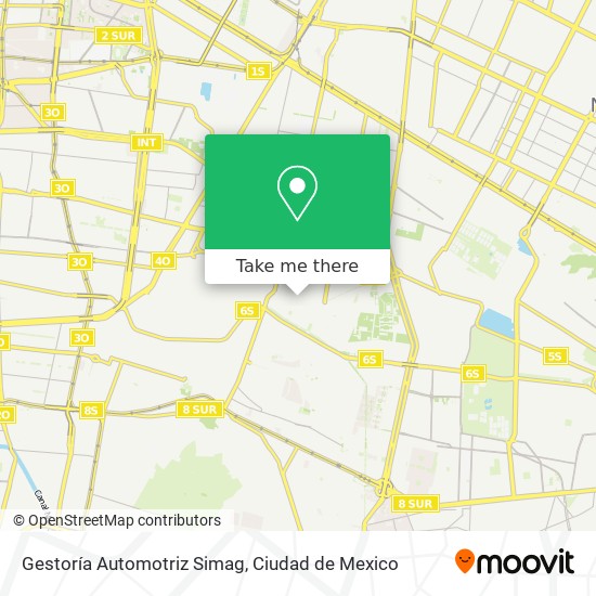 Gestoría Automotriz Simag map