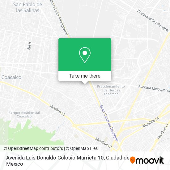 Avenida Luis Donaldo Colosio Murrieta 10 map