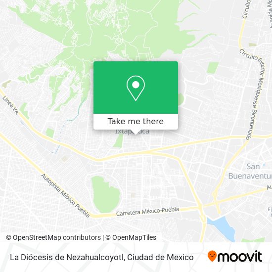 Mapa de La Diócesis de Nezahualcoyotl