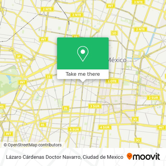 Lázaro Cárdenas Doctor Navarro map