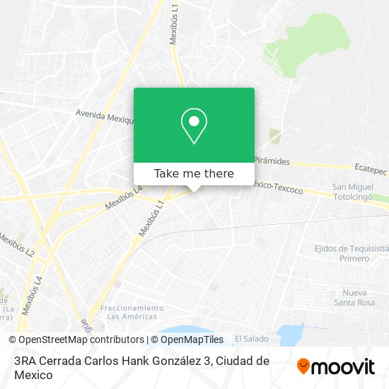 3RA Cerrada Carlos Hank González 3 map