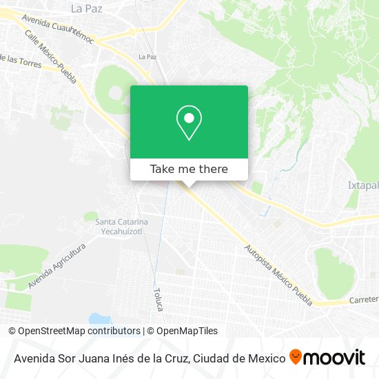 Avenida Sor Juana Inés de la Cruz map