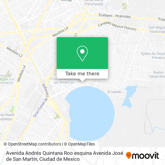 Avenida Andrés Quintana Roo esquina Avenida José de San Martín map